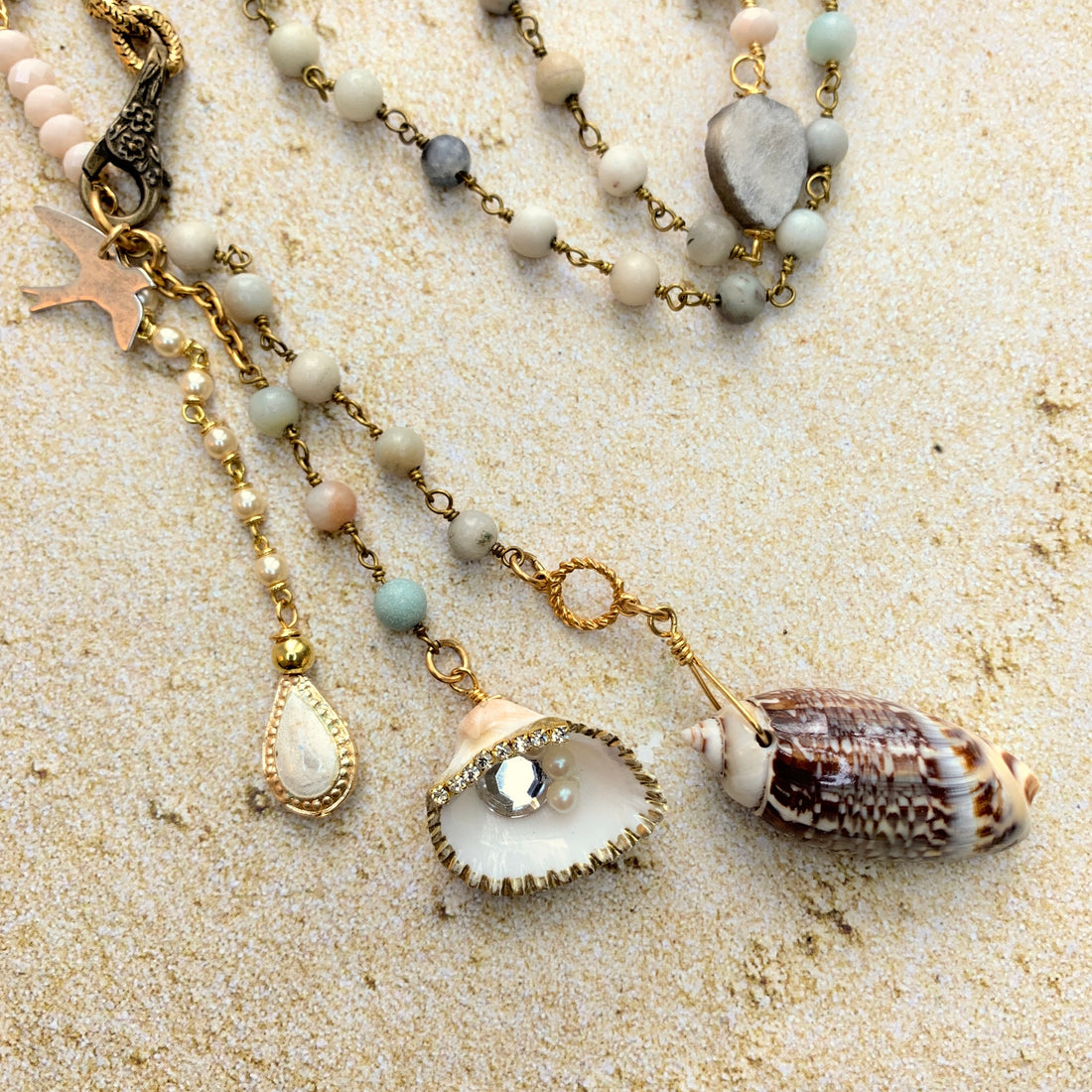 Lenora Dame Beachcomber Found Treasures Necklace