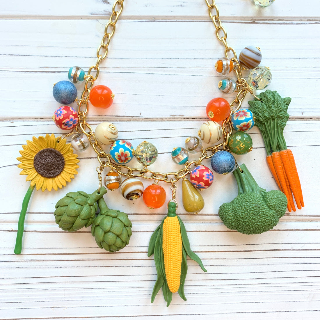 Lenora Dame Vegetable Garden Necklace