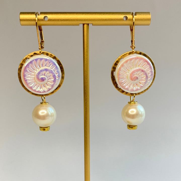 Lenora Dame Nautilus Earrings