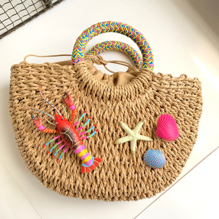 The Frida Straw Handbag - One-of-a-Kind