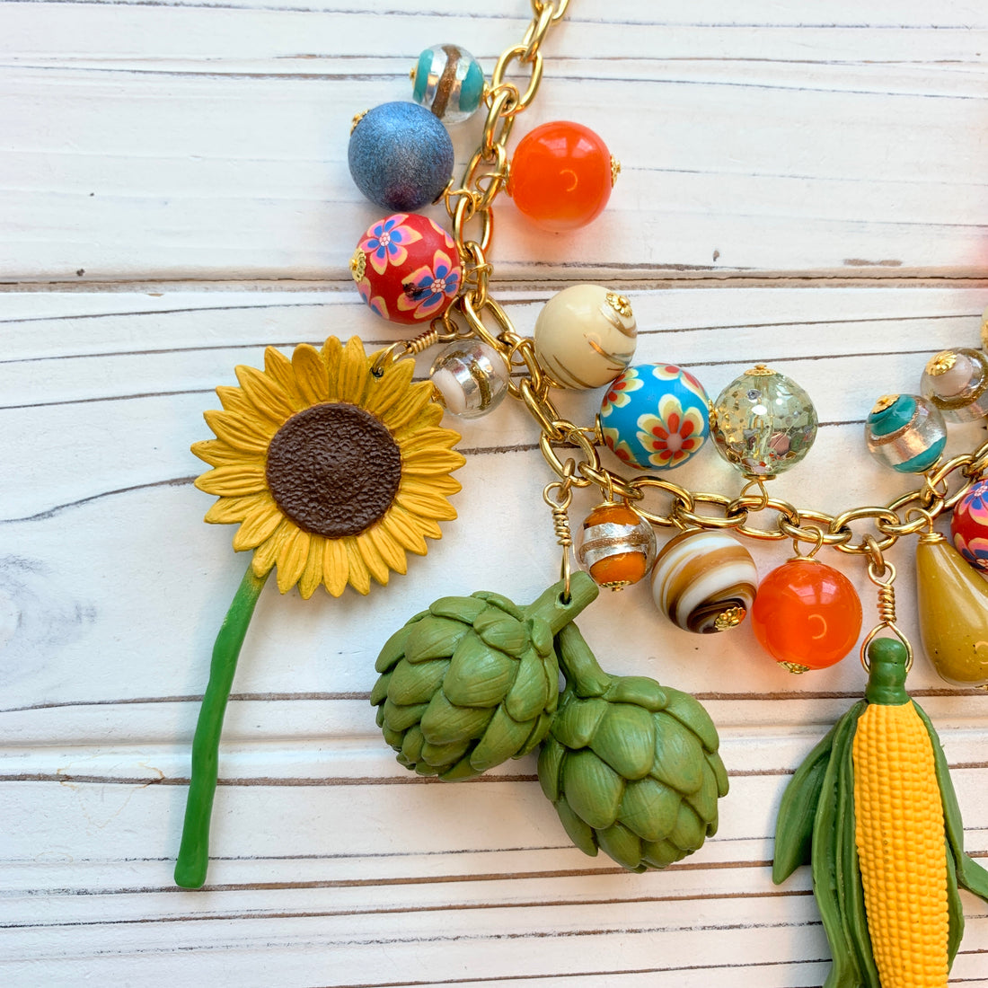 Lenora Dame Vegetable Garden Necklace