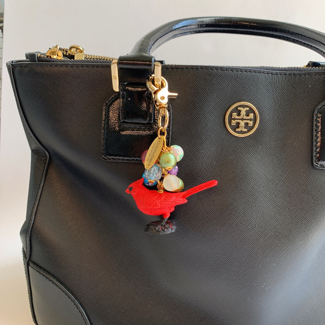 Cardinal Bag Charm