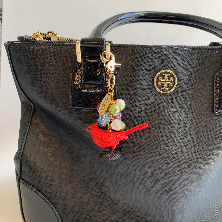 Cardinal Bag Charm