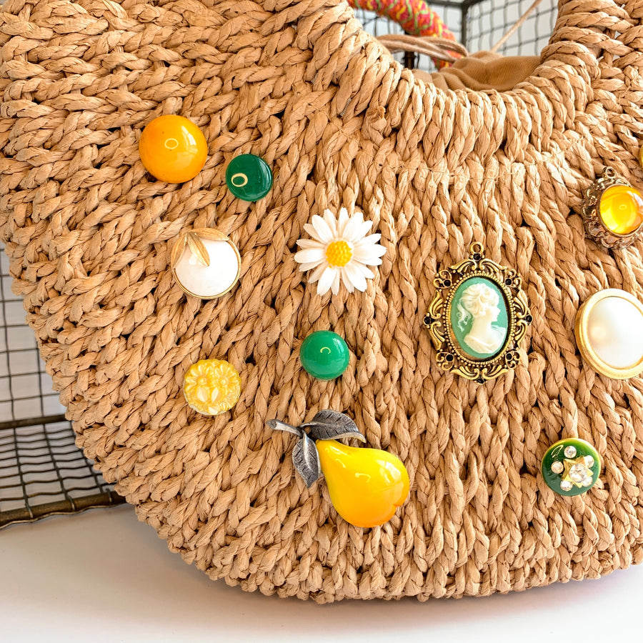 Lenora Dame The Isla Straw Handbag - One-of-a-Kind