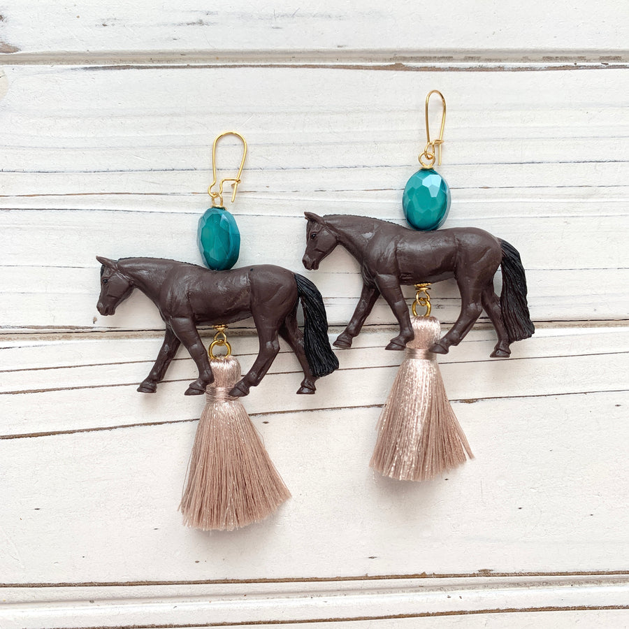 Lenora Dame Horse Earrings - 4 Horse Options