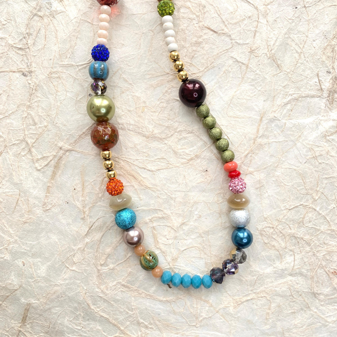 LAST FEW Lenora Dame Long Boho Beaded Necklace