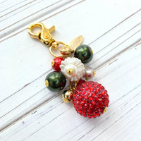 Christmas Bling Purse Charm