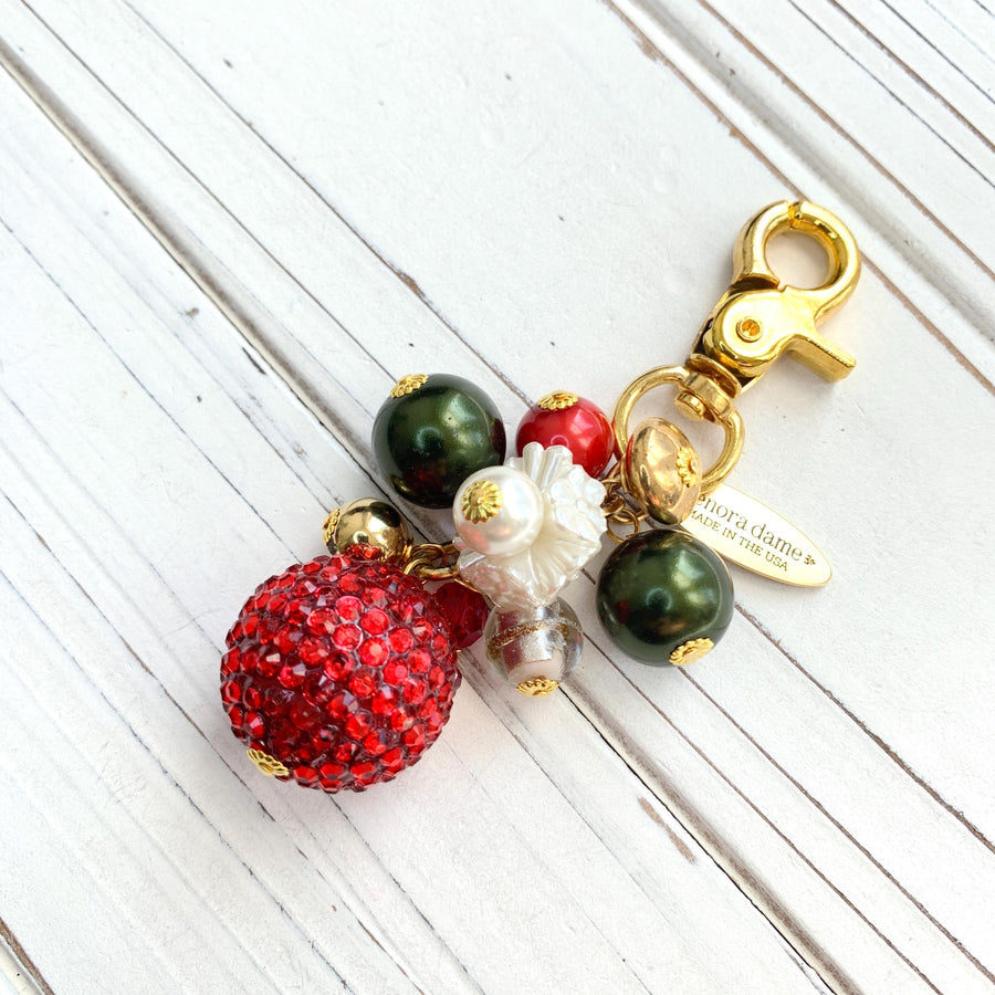 Christmas Bling Purse Charm