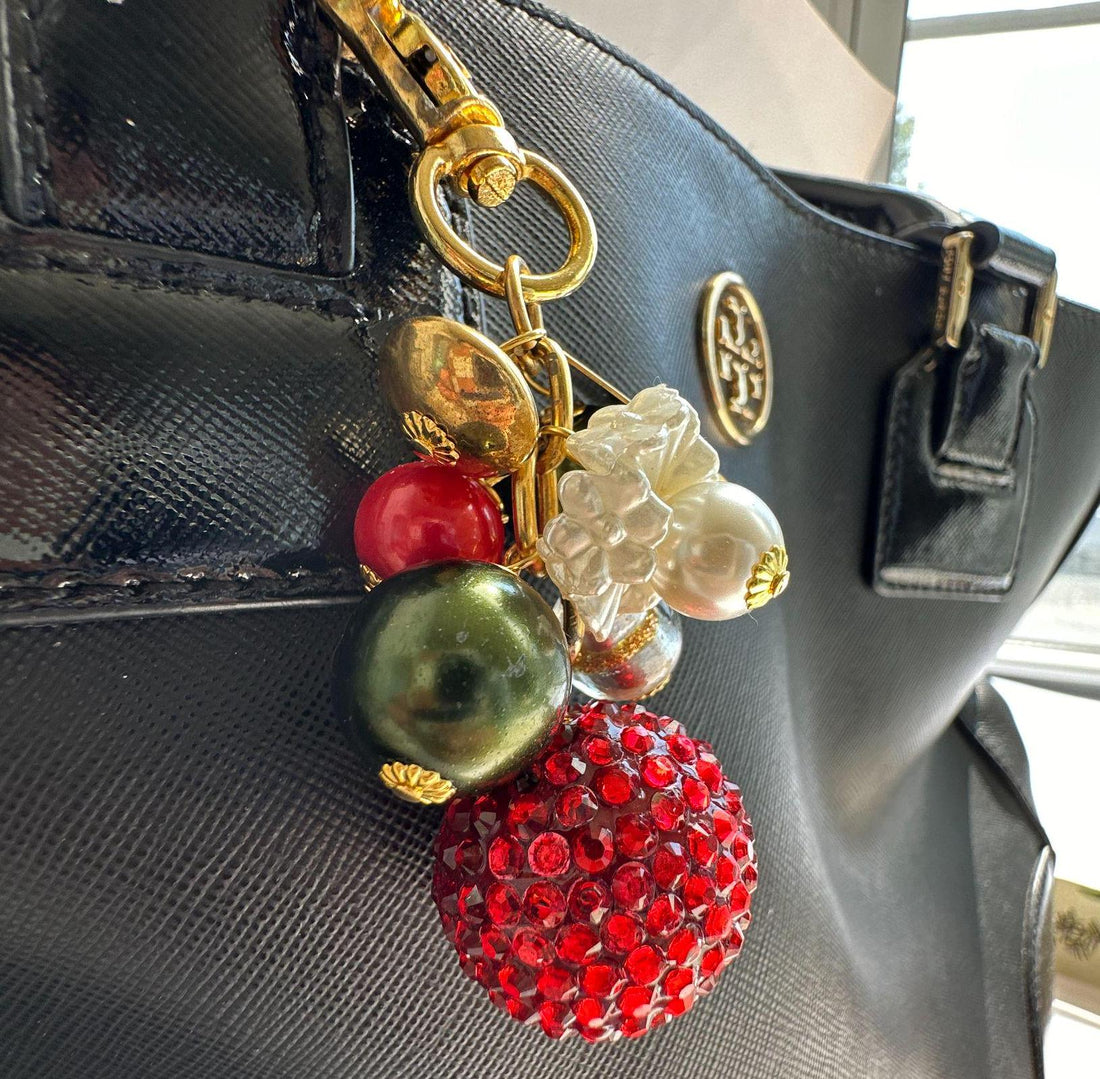 Christmas Bling Purse Charm