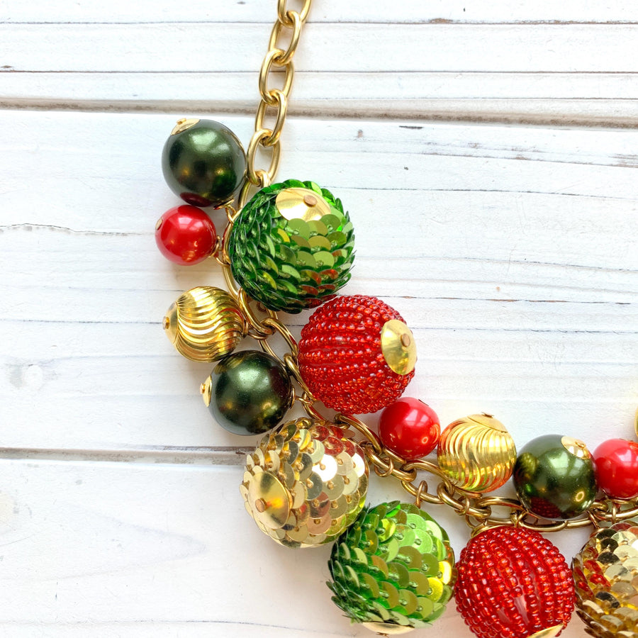 Sequin Christmas Eve Necklace