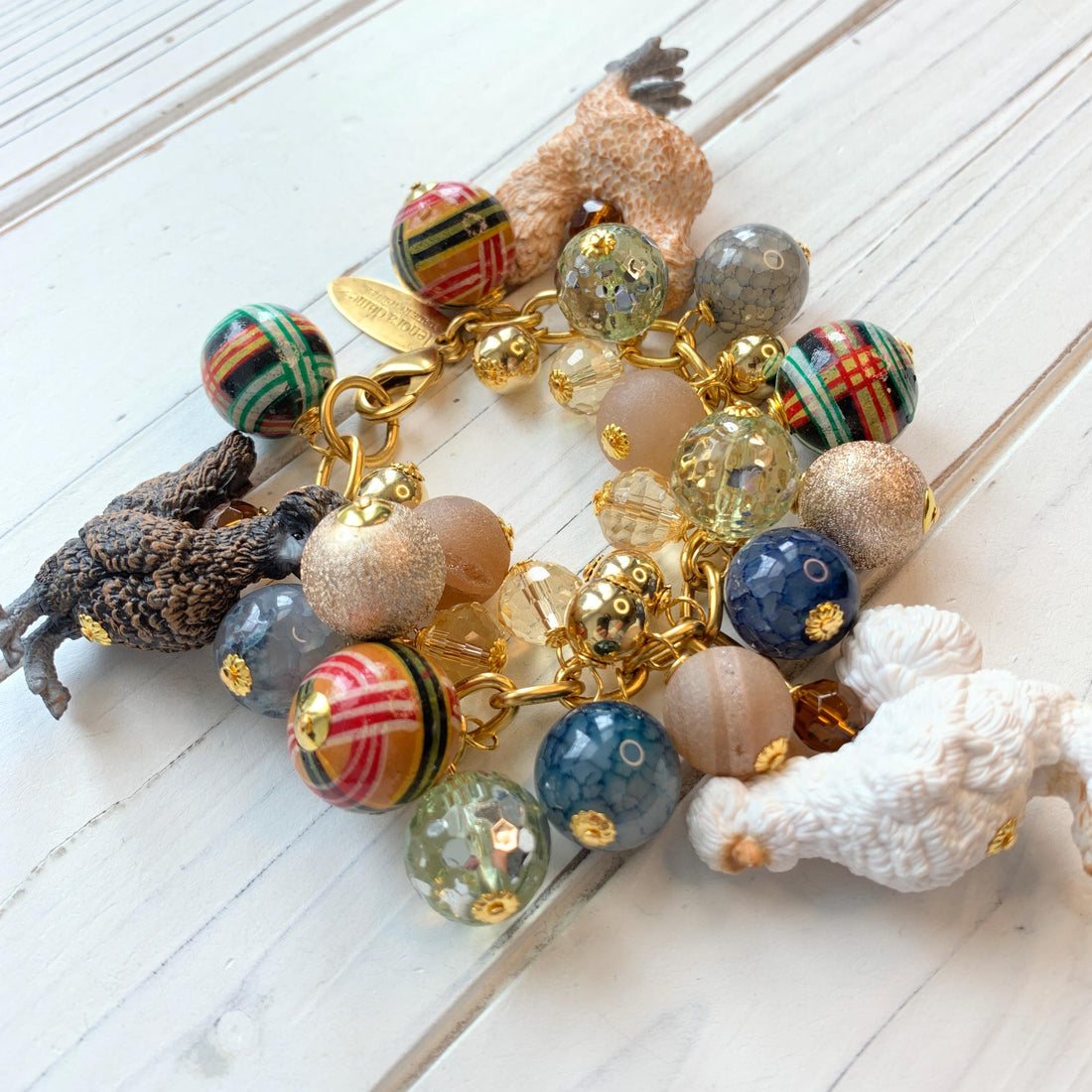 Lenora Dame Silkie Chicken Charm Bracelet