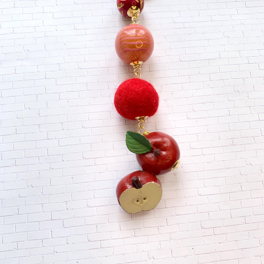 Lenora Dame Apple Purse Charm