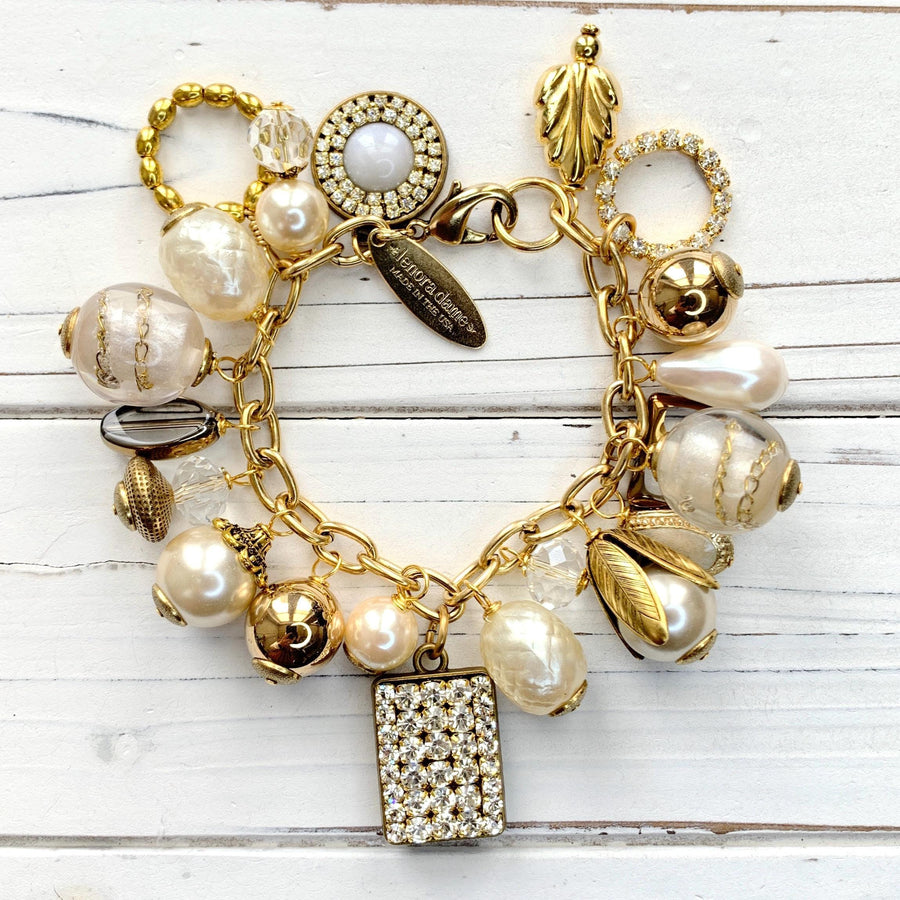 Classic Pearl Bauble Charm Bracelet