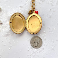 Christmas Tree Locket Necklace