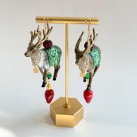 Lenora Dame Reindeer Earrings - Christmas Earrings