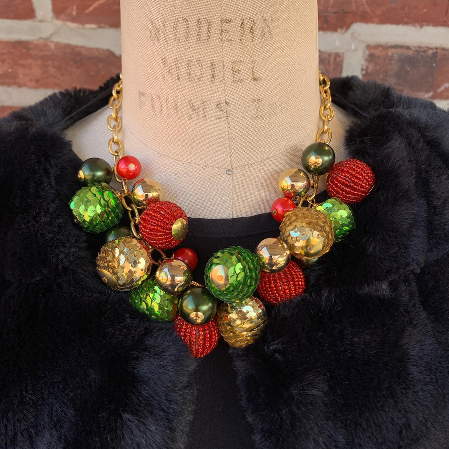 Sequin Christmas Eve Necklace