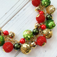 Sequin Christmas Eve Necklace