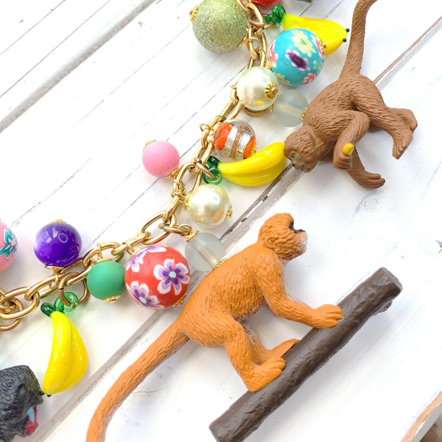 Go Bananas Monkey Necklace