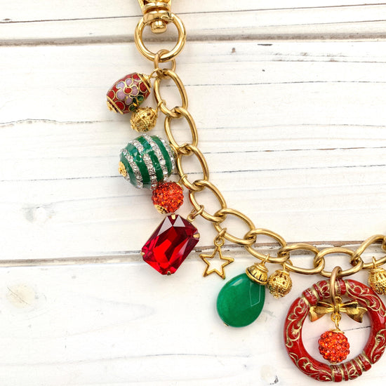 Happy Holidays Chain Bag Charm