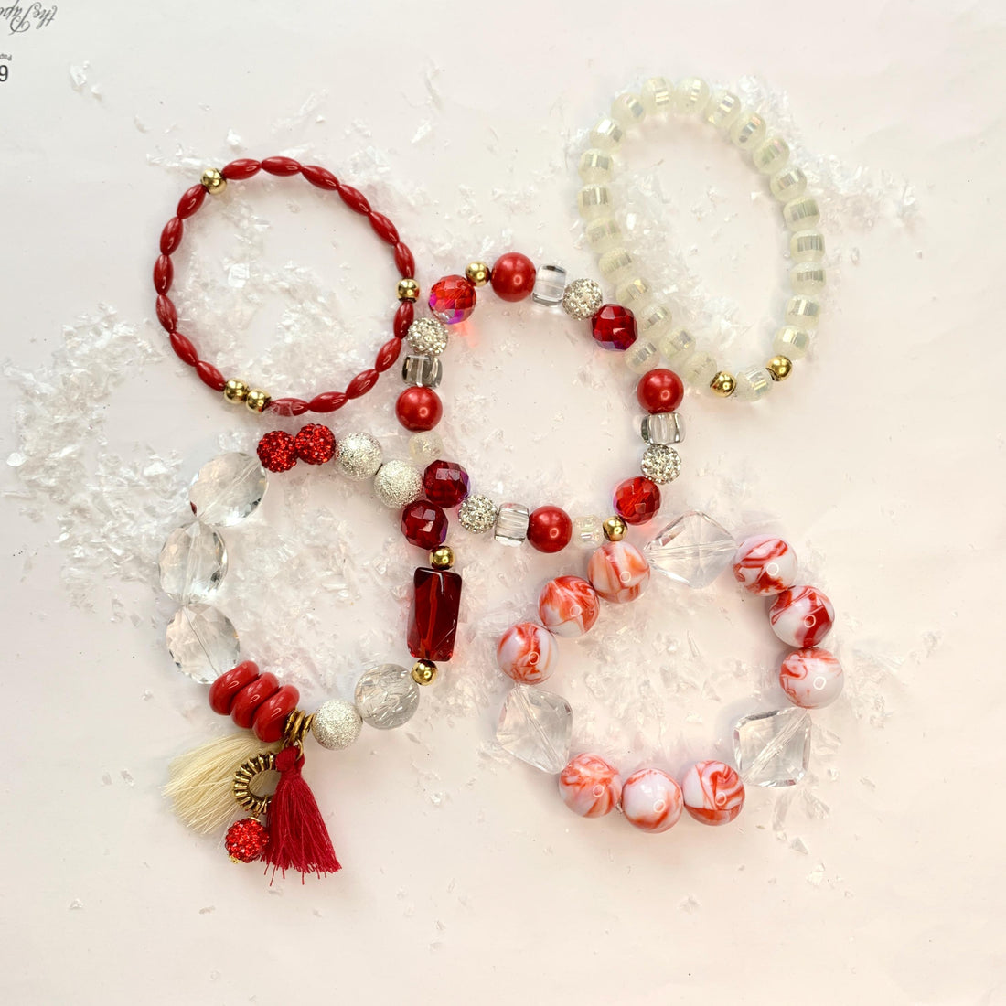 Peppermint Stretch Bracelet Set