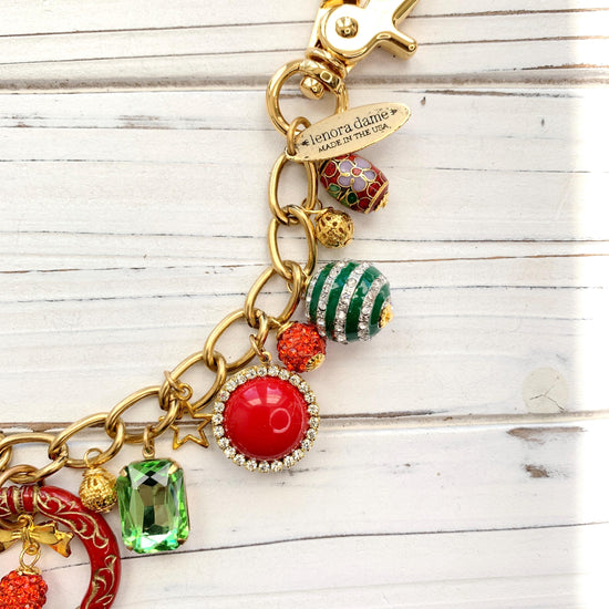 Happy Holidays Chain Bag Charm