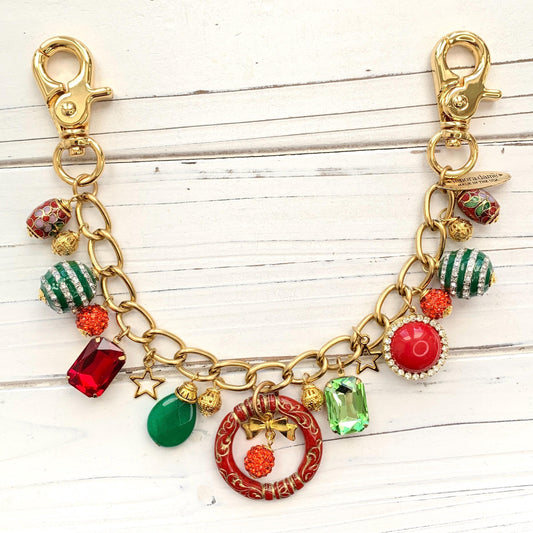 Happy Holidays Chain Bag Charm