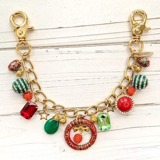 Happy Holidays Chain Bag Charm