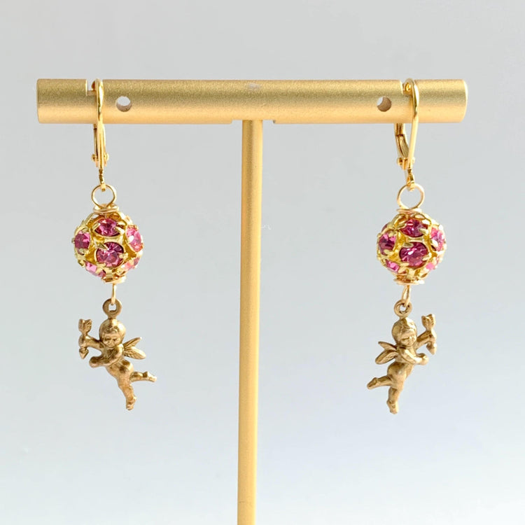 Lenora Dame Cupid Valentine Earrings