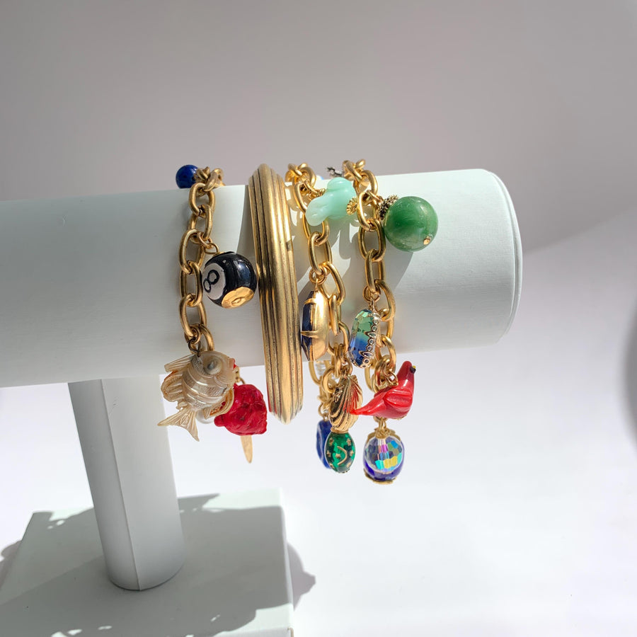 Go Fish Vintage Treasures Charm Bracelet - One-of-a-Kind