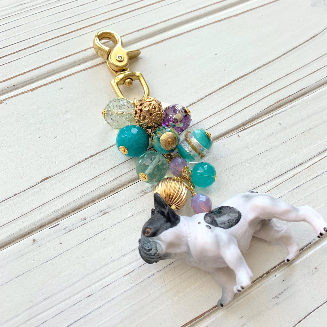 Lenora Dame French Bulldog Bag Charm