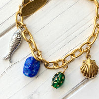 Go Fish Vintage Treasures Charm Bracelet - One-of-a-Kind