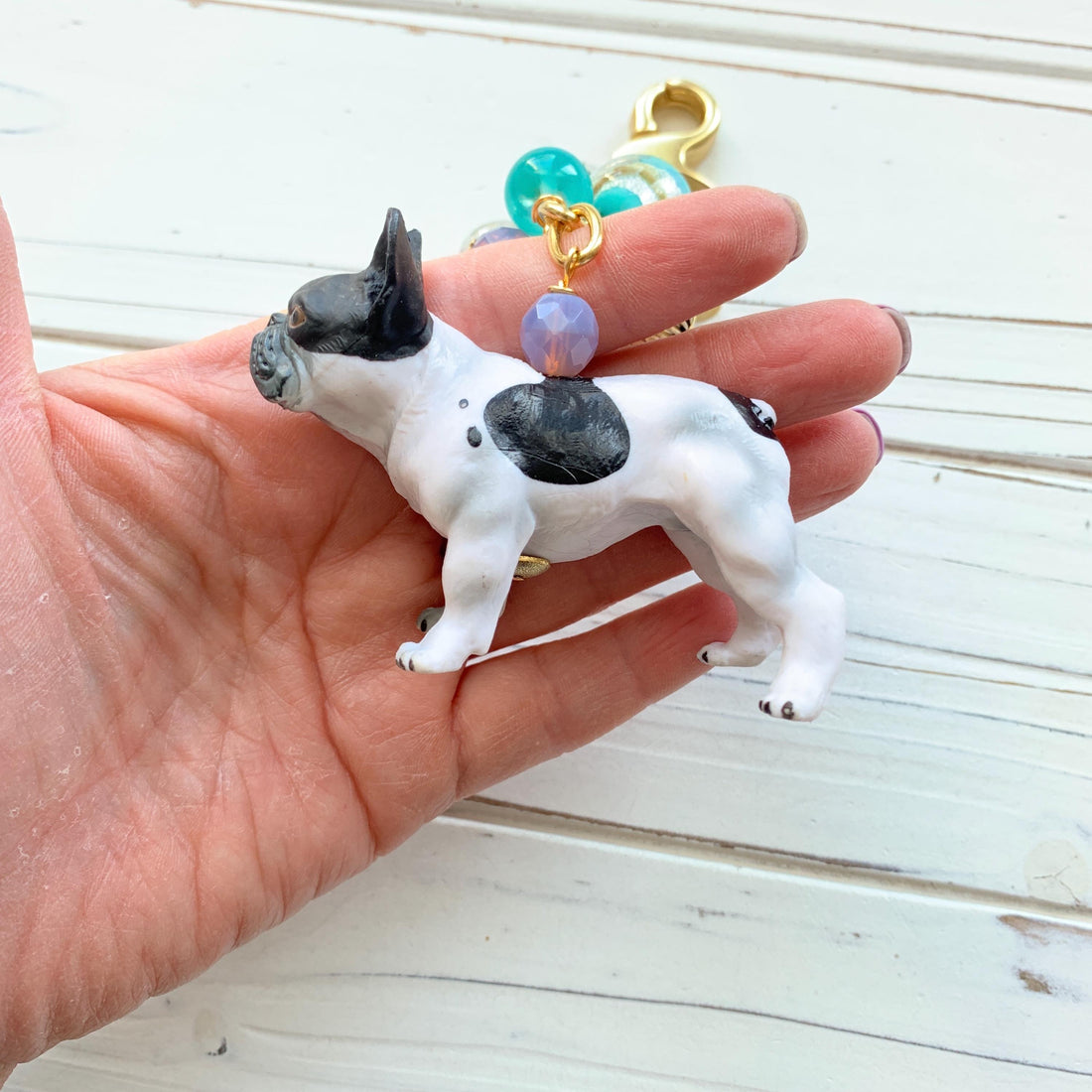 Lenora Dame French Bulldog Bag Charm