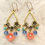Coral Chandelier Earrings