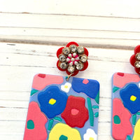 Lenora Dame Floral Statement Earrings