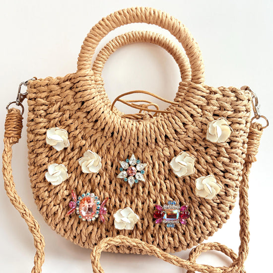The Cora Woven Straw Handbag - One-of-a-Kind