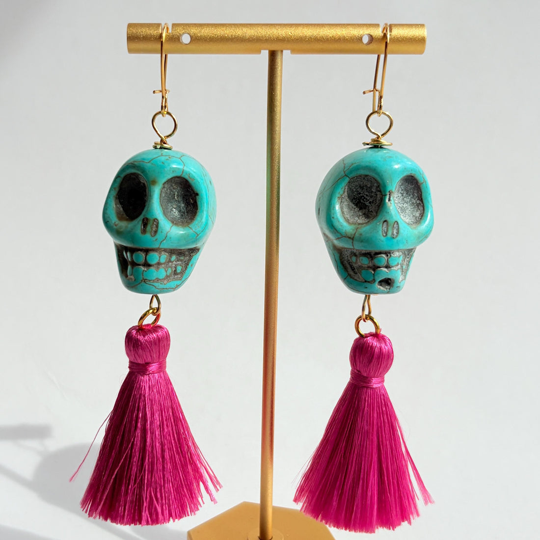 Sugar Skull Earrings - 5 Color Choices