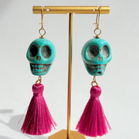 Sugar Skull Earrings - 5 Color Choices