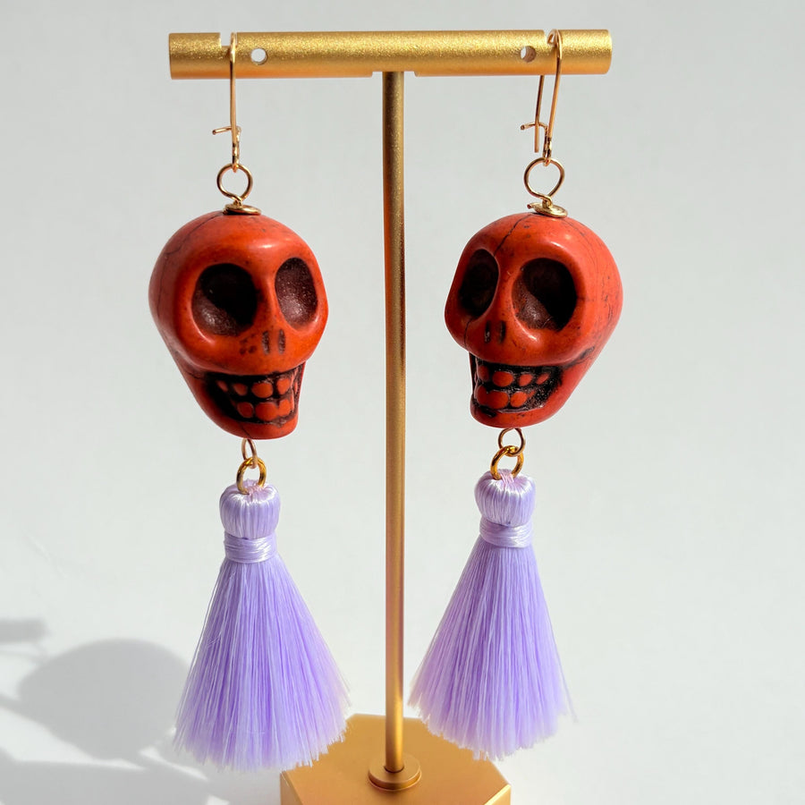 Sugar Skull Earrings - 5 Color Choices
