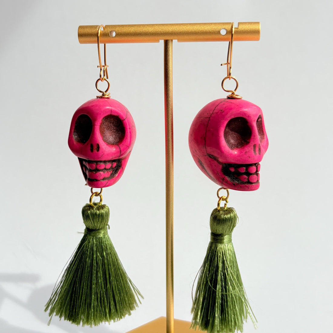 Sugar Skull Earrings - 5 Color Choices
