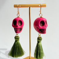 Sugar Skull Earrings - 5 Color Choices