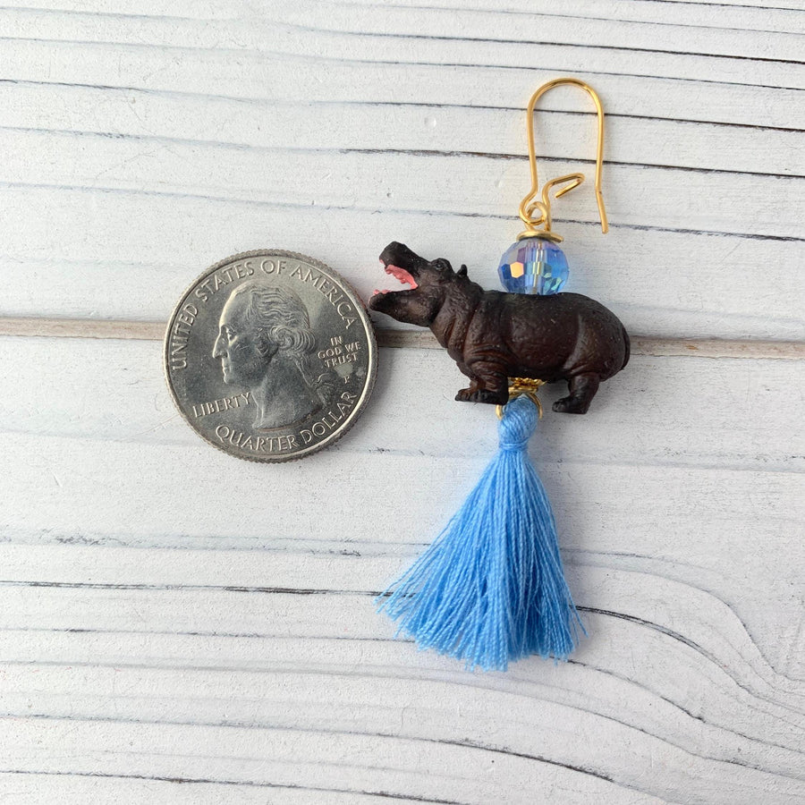 Mini Hippo Earrings