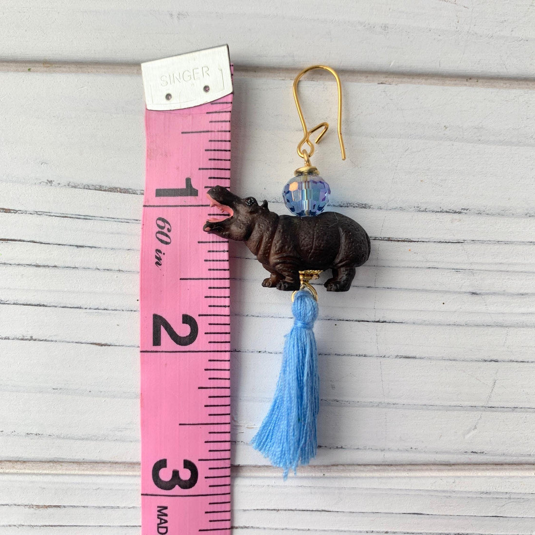 Mini Hippo Earrings