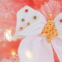 Lenora Dame One-of-a-Kind Christmas Morning White Hair Bow