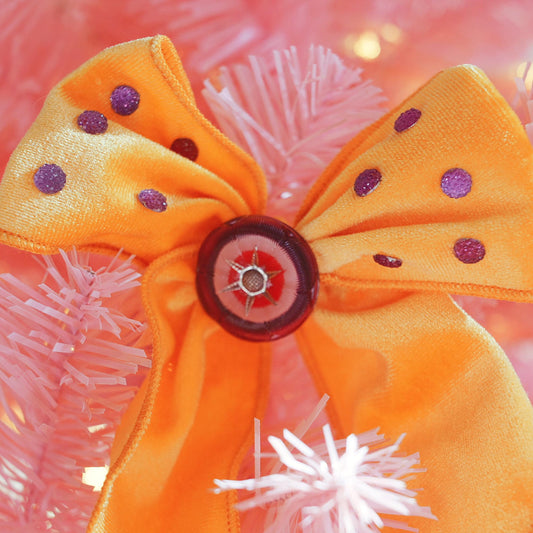 Lenora Dame Christmas Morning Gold Color Hair Bow