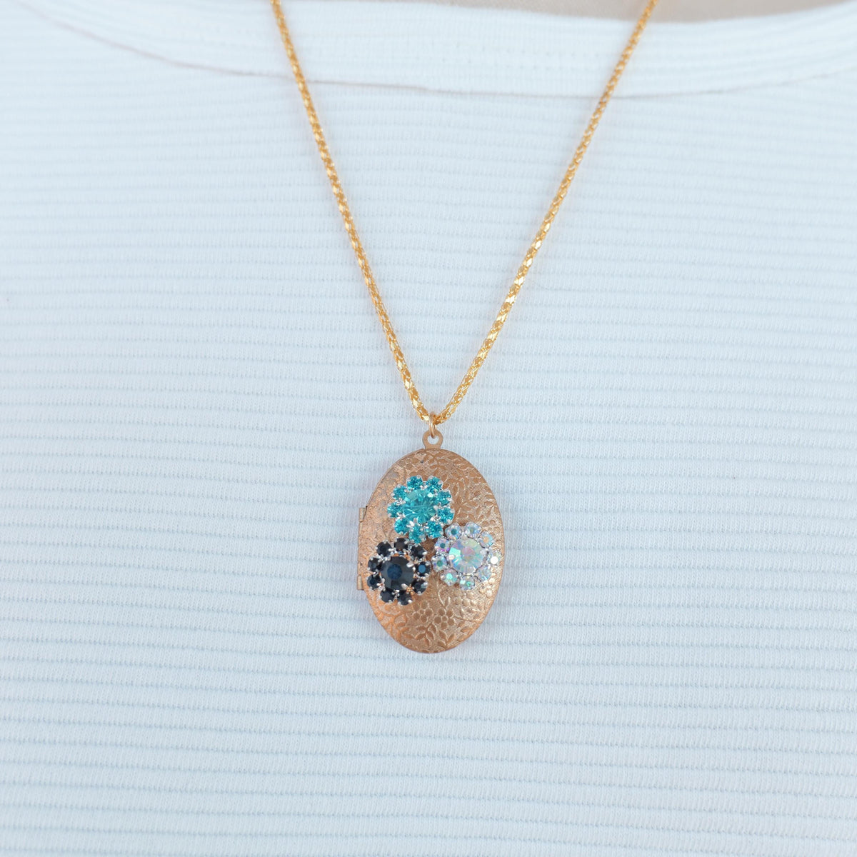 Lenora Dame One-of-a-Kind glitzy holiday Locket