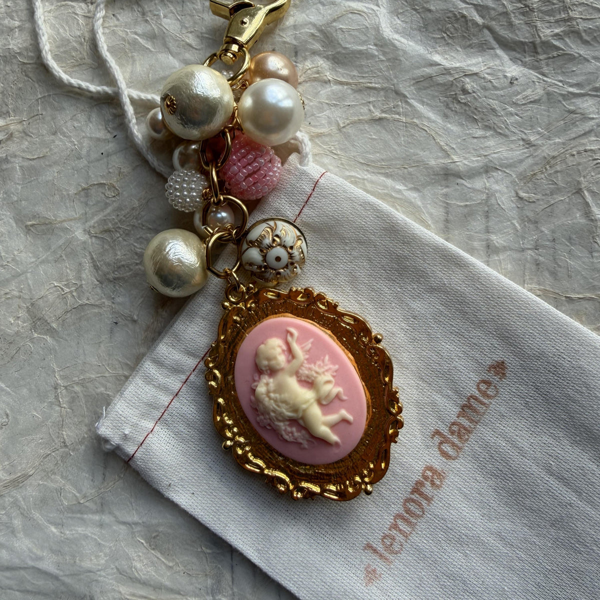 Lenora Dame Cupid's Bag Charm