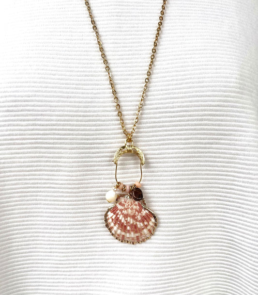 Lenora Dame One-Of-A-Kind Seashell Pendant Necklace