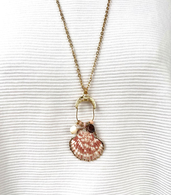 Lenora Dame One-Of-A-Kind Seashell Pendant Necklace