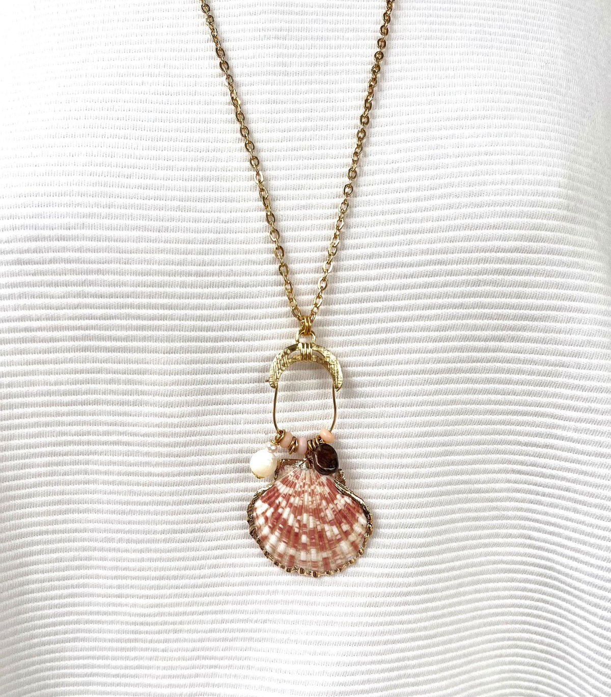 Lenora Dame One-Of-A-Kind Seashell Pendant Necklace