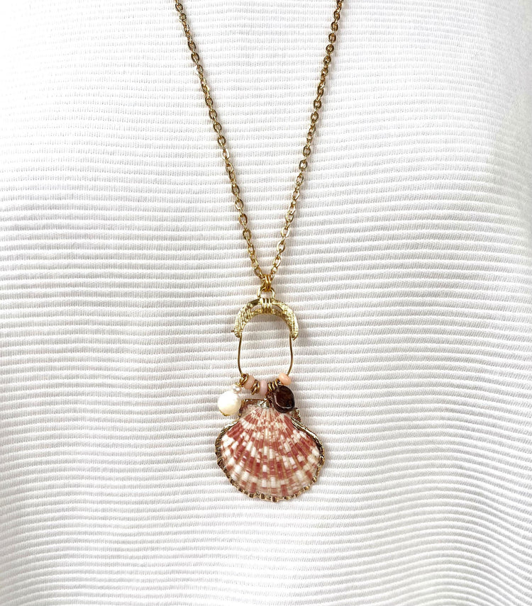 Lenora Dame One-Of-A-Kind Seashell Pendant Necklace